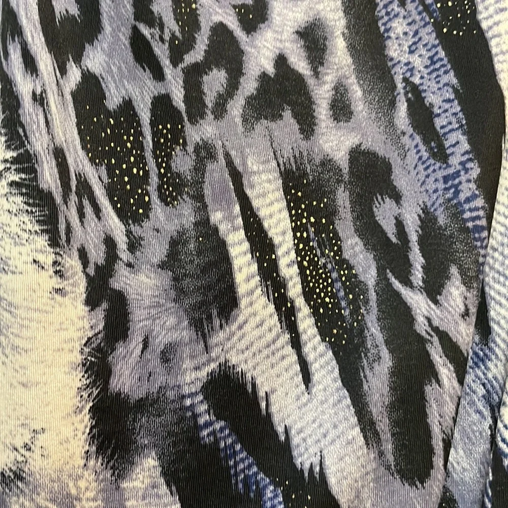 Navy Creme Black & Gold Strapless Leopard Top - Picture 4 of 9